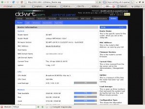 Interfaz web de dd-wrt